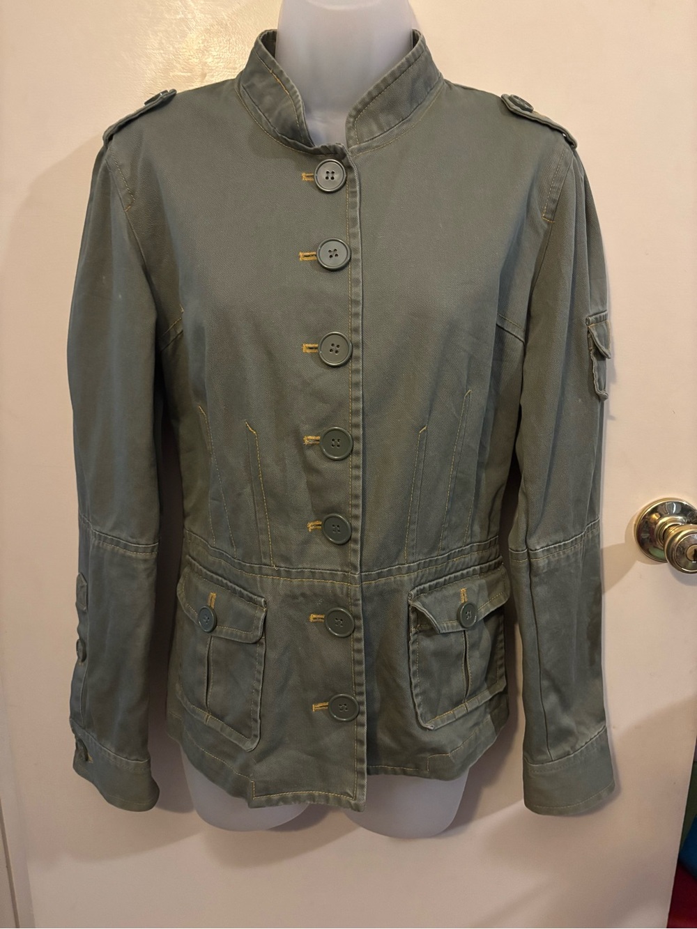 dELiA*s Olive Green Military-Style Utility Jacket